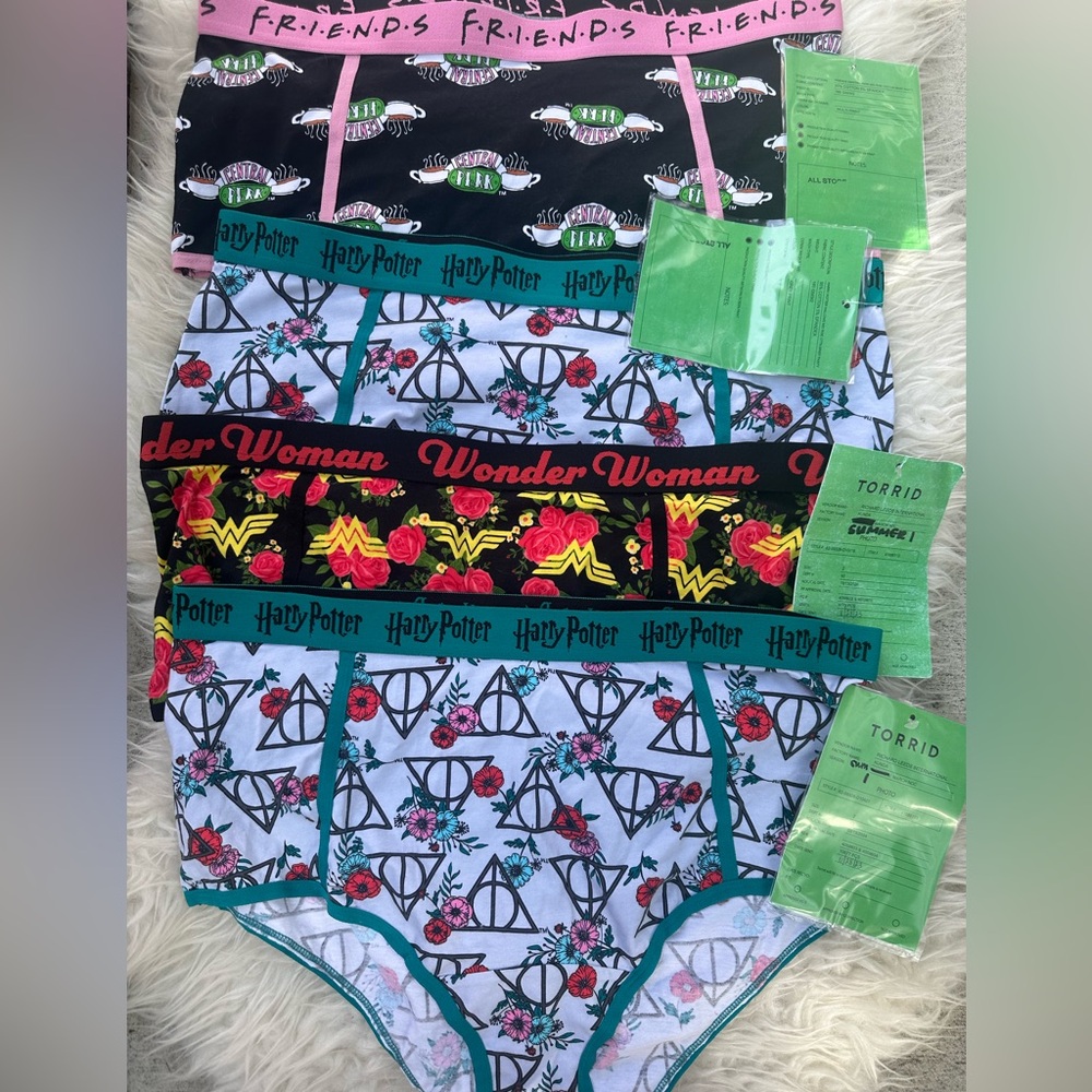 Pack of 4 Torrid Panties with Fun Designs